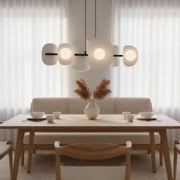 Pendel på kabel ELEMENTI 6xG9/8W/230V grå