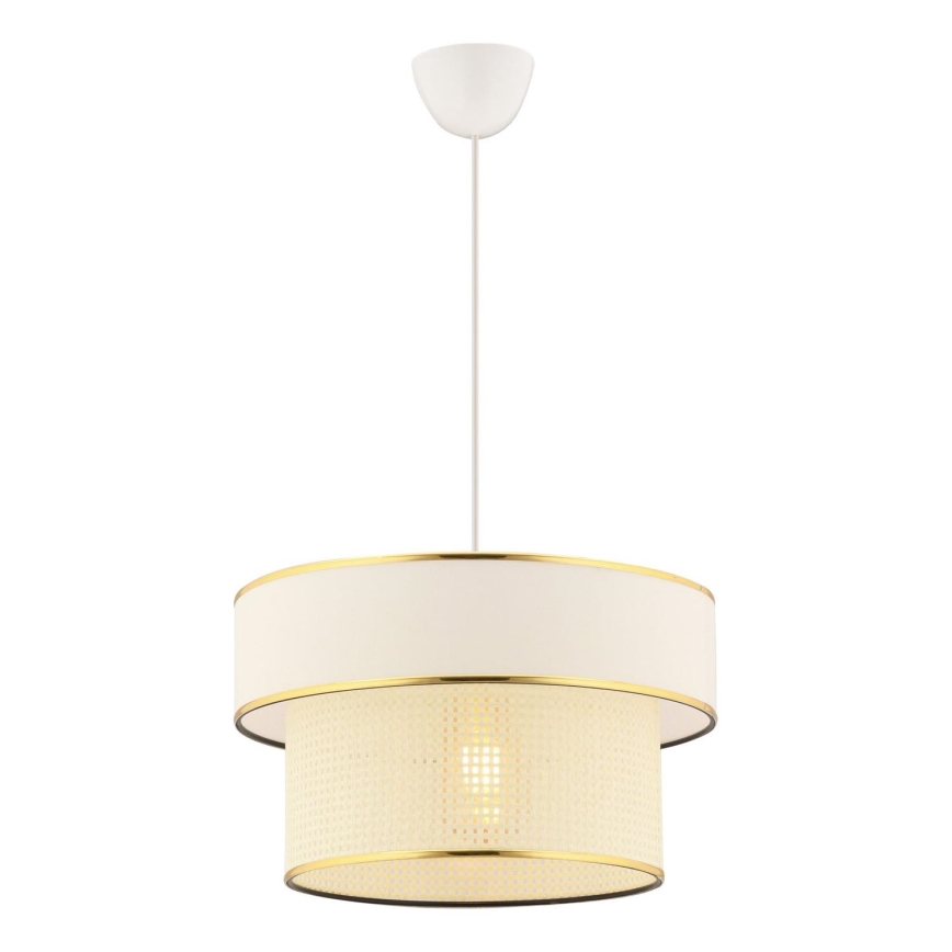 Pendel på kabel ERO 1xE27/60W/230V creme/guld