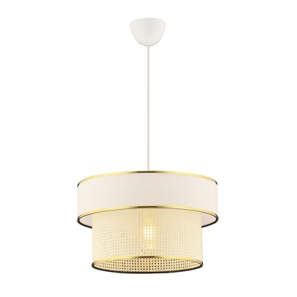 Pendel på kabel ERO 1xE27/60W/230V creme/guld
