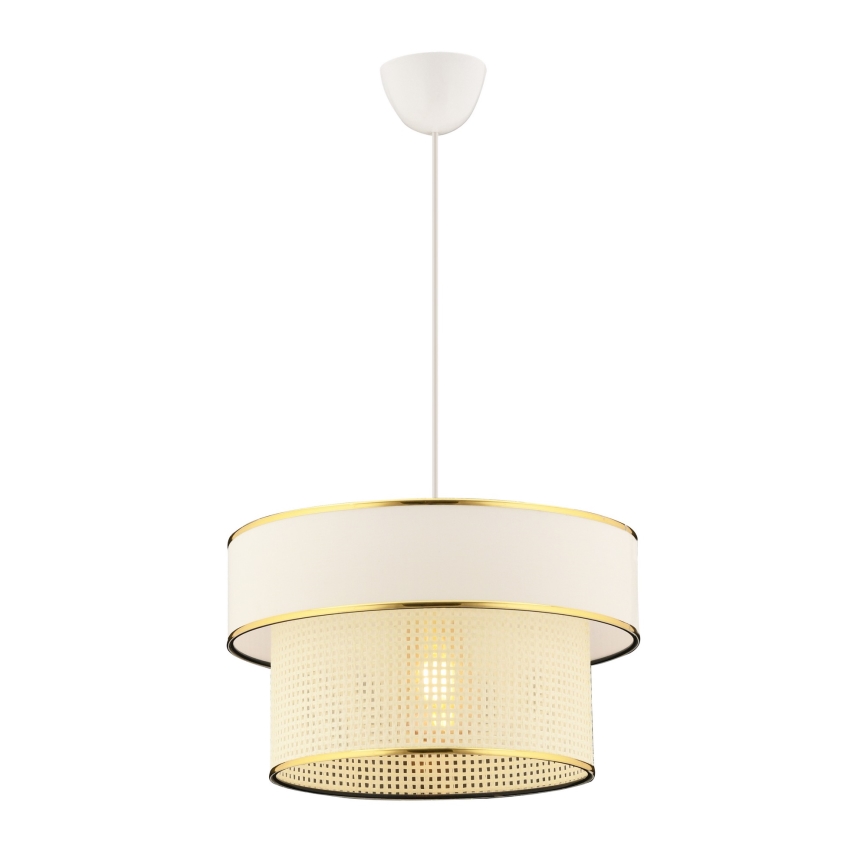 Pendel på kabel ERO 1xE27/60W/230V creme/guld