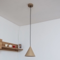 Pendel på kabel ETNA 1xE27/15W/230V Ø 18,5 cm beige