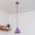 Pendel på kabel ETNA, 1xE27/15W/230V, Ø 18,5 cm, lilla