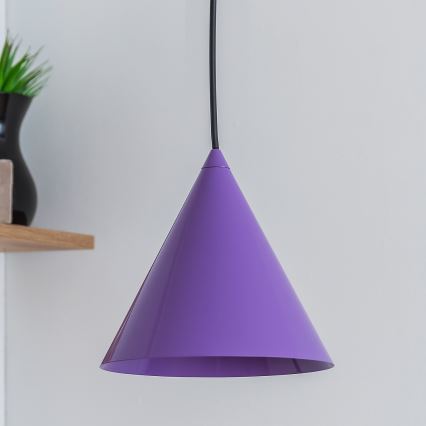 Pendel på kabel ETNA, 1xE27/15W/230V, Ø 18,5 cm, lilla