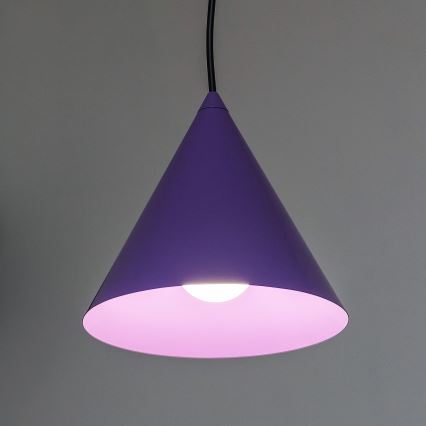 Pendel på kabel ETNA, 1xE27/15W/230V, Ø 18,5 cm, lilla