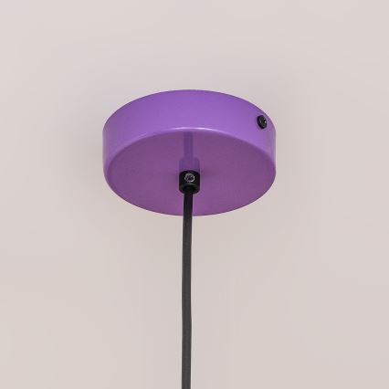 Pendel på kabel ETNA, 1xE27/15W/230V, Ø 18,5 cm, lilla