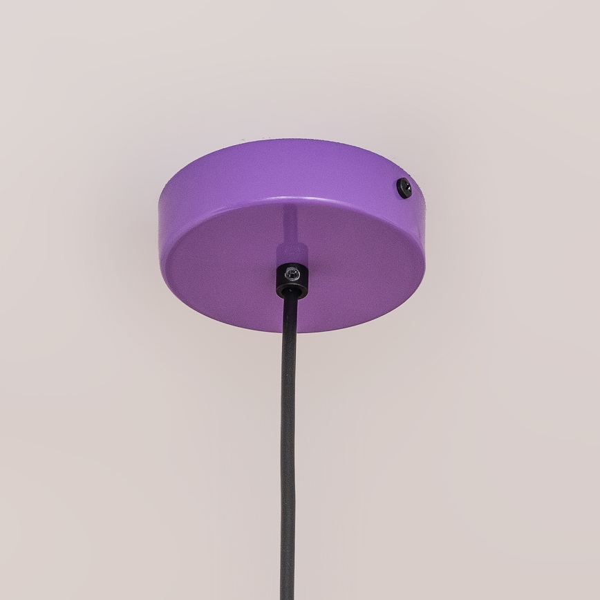 Pendel på kabel ETNA, 1xE27/15W/230V, Ø 18,5 cm, lilla