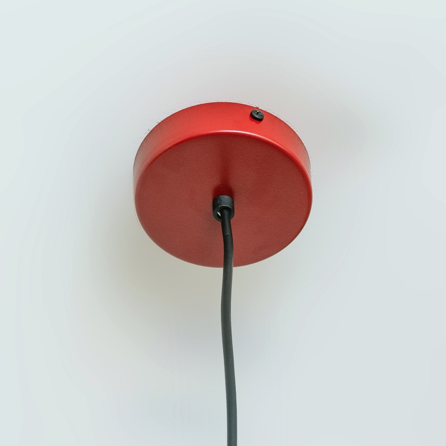 Pendel på kabel ETNA 1xE27/15W/230V Ø 18,5 cm, rød
