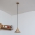 Pendel på kabel ETNA II 1xE27/15W/230V Ø 18,5 cm beige