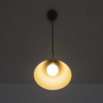 Pendel på kabel ETNA II 1xE27/15W/230V Ø 18,5 cm beige