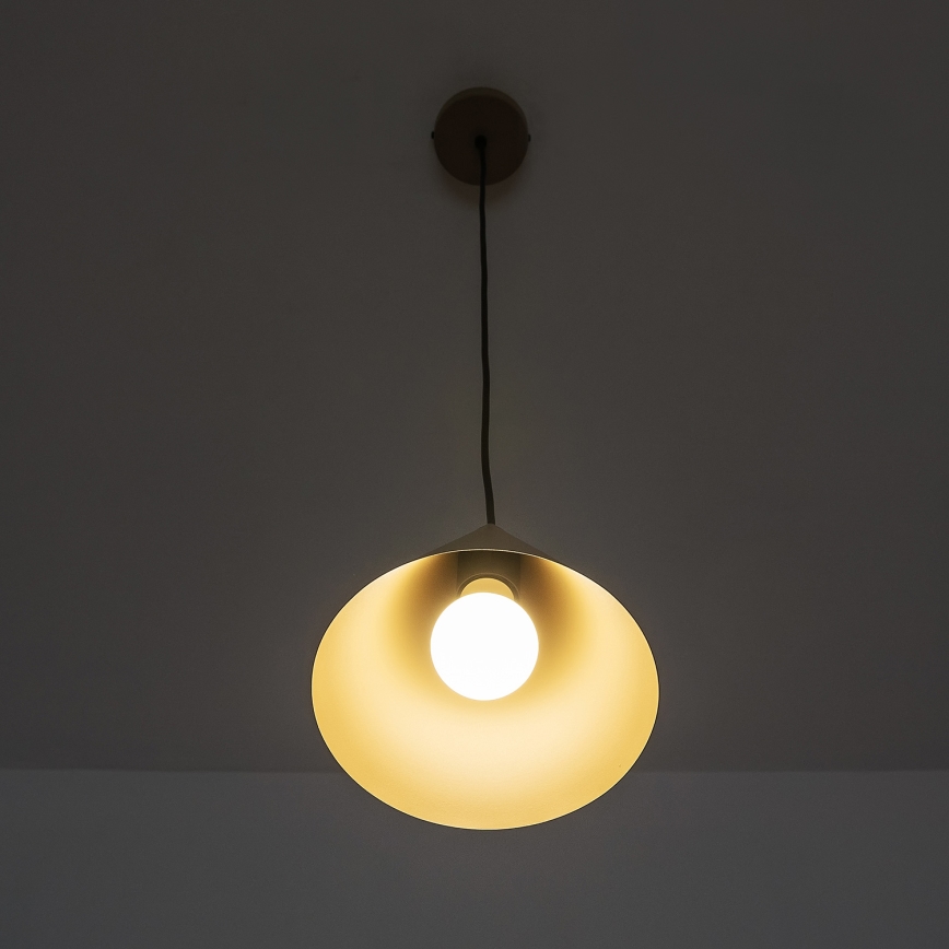 Pendel på kabel ETNA II 1xE27/15W/230V Ø 18,5 cm beige