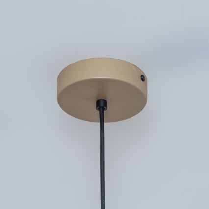 Pendel på kabel ETNA II 1xE27/15W/230V Ø 18,5 cm beige