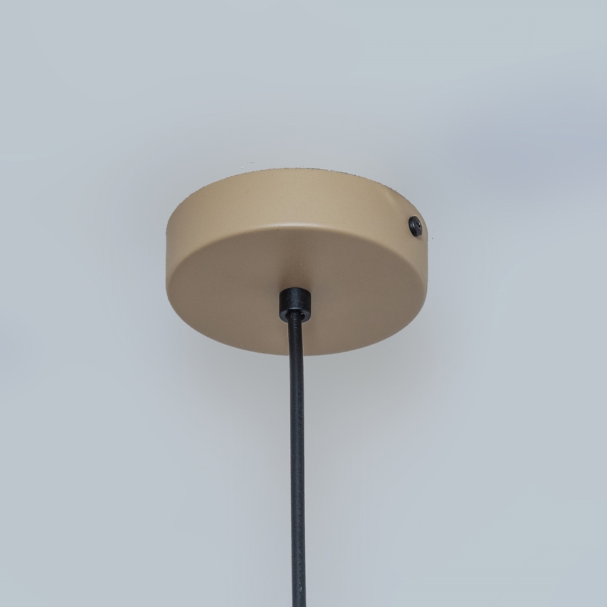 Pendel på kabel ETNA II 1xE27/15W/230V Ø 18,5 cm beige