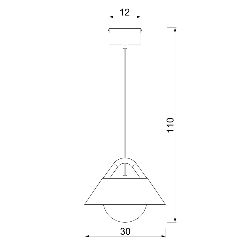 Pendel på kabel FUNDA 1xE27/15W/230V beige