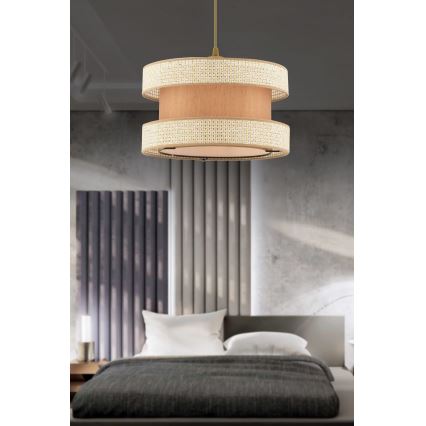 Pendel på kabel HALO 1xE27/60W/230V beige/creme