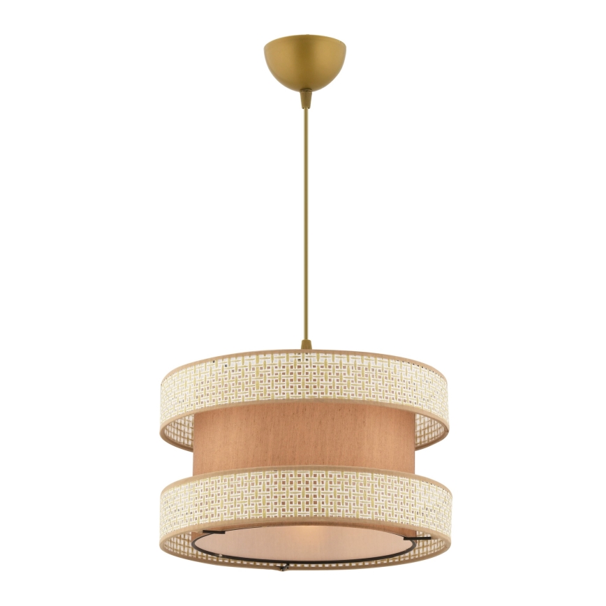 Pendel på kabel HALO 1xE27/60W/230V beige/creme