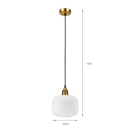 Pendel på kabel HECTOR 1xE27/15W/230V Ø 20 cm