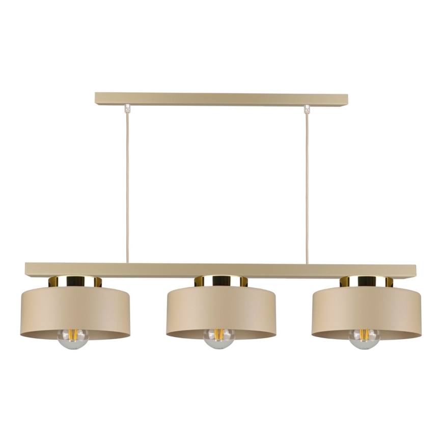 Pendel på kabel IGNIA 3xE27/60W/230V taupe