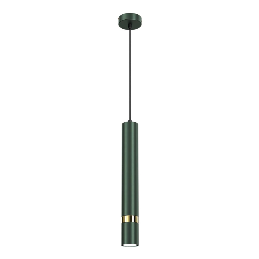 Pendel på kabel JOKER 1xGU10/25W/230V grøn/guld