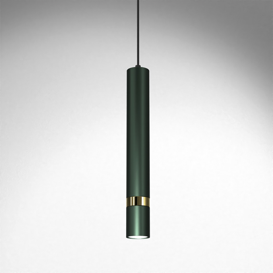 Pendel på kabel JOKER 1xGU10/25W/230V grøn/guld