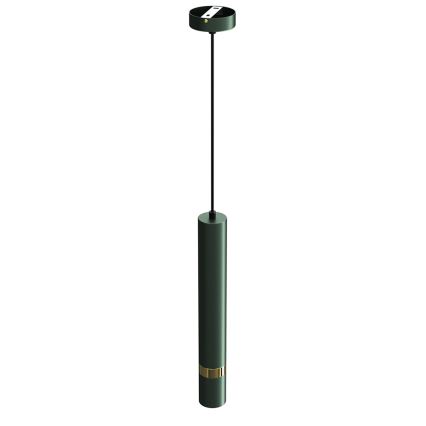Pendel på kabel JOKER 1xGU10/25W/230V grøn/guld