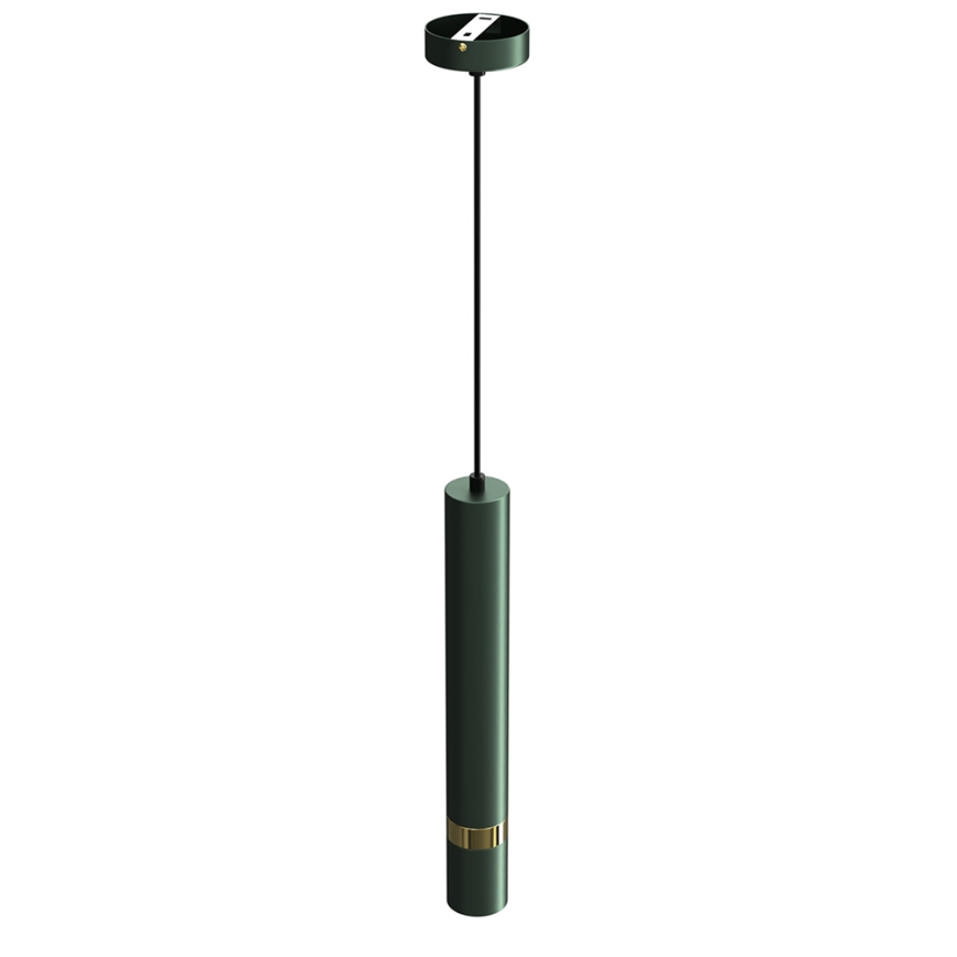Pendel på kabel JOKER 1xGU10/25W/230V grøn/guld