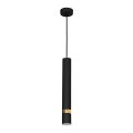 Pendel på kabel JOKER 1xGU10/25W/230V sort/guld
