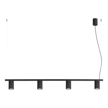 Pendel på kabel KARBON 4xGU10/10W/230V sort