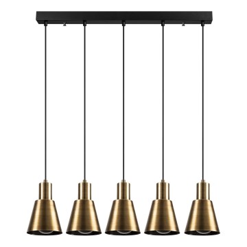 Pendel på kabel KEM 5xE27/40W/230V guld