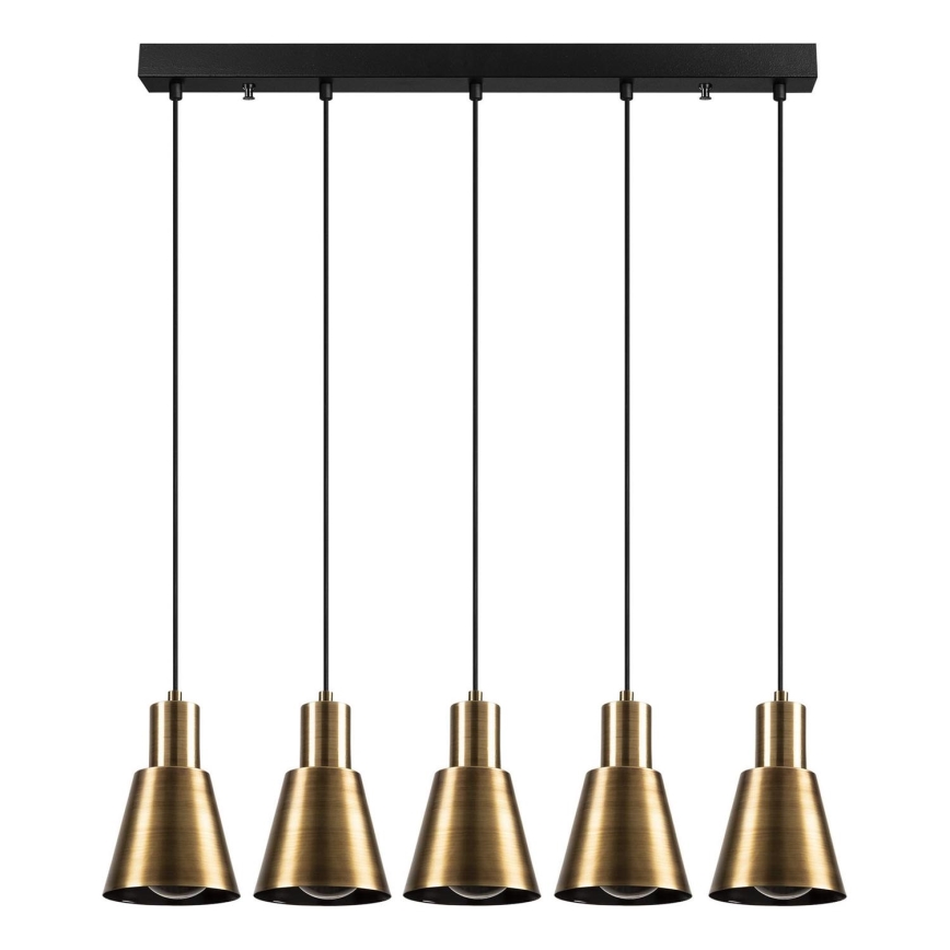 Pendel på kabel KEM 5xE27/40W/230V guld