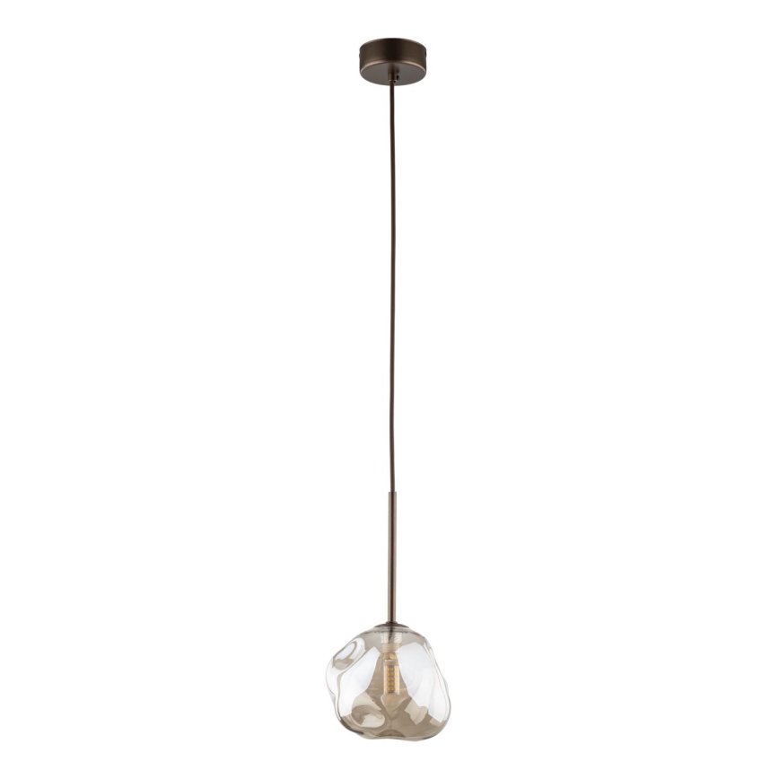 Pendel på kabel LAVA 1xG9/8W/230V bronze/røget beige