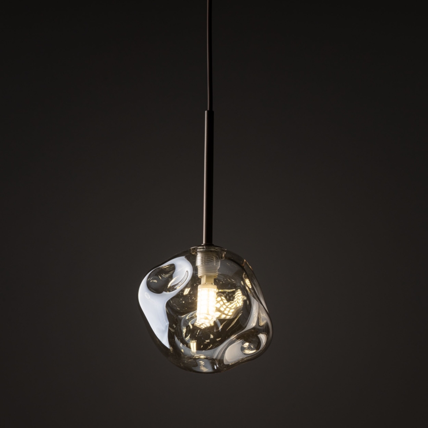 Pendel på kabel LAVA 1xG9/8W/230V bronze/røget beige
