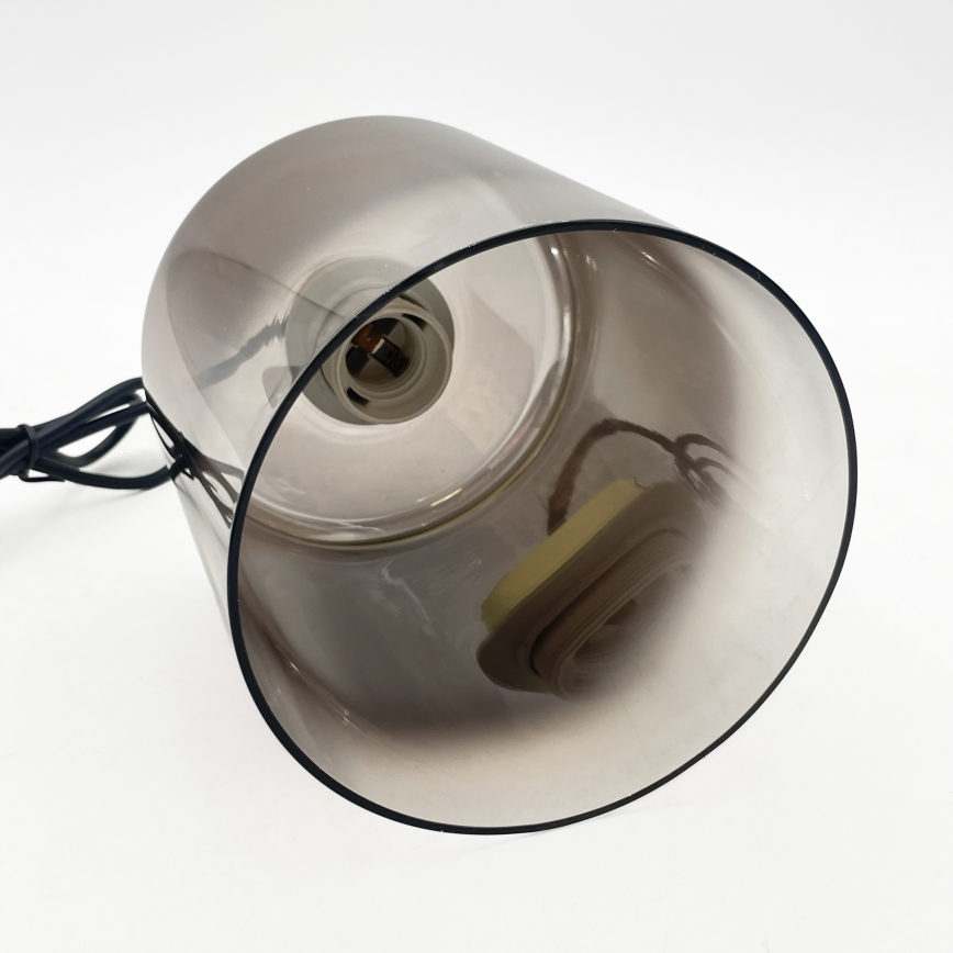 Pendel på kabel LIAH 1xE27/15W/230V, guld/røget brun