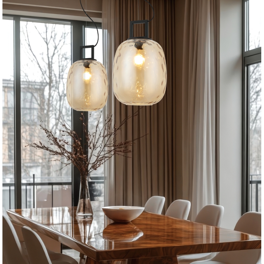 Pendel på kabel LUCY 1xE27/40W/230V røgbeige