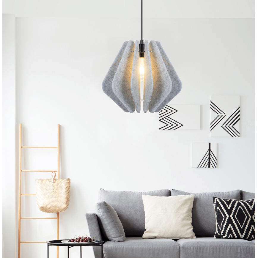 Pendel på kabel MARGARET 1xE27/40W/230V grå