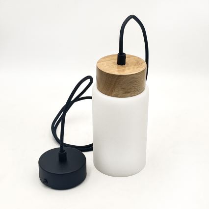 Pendel på kabel MARKUS 1xE27/15W/230V sort/eg