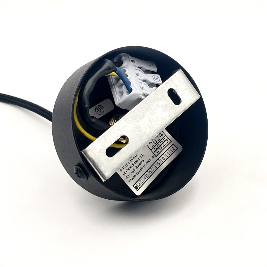 Pendel på kabel MARKUS 1xE27/15W/230V sort/eg