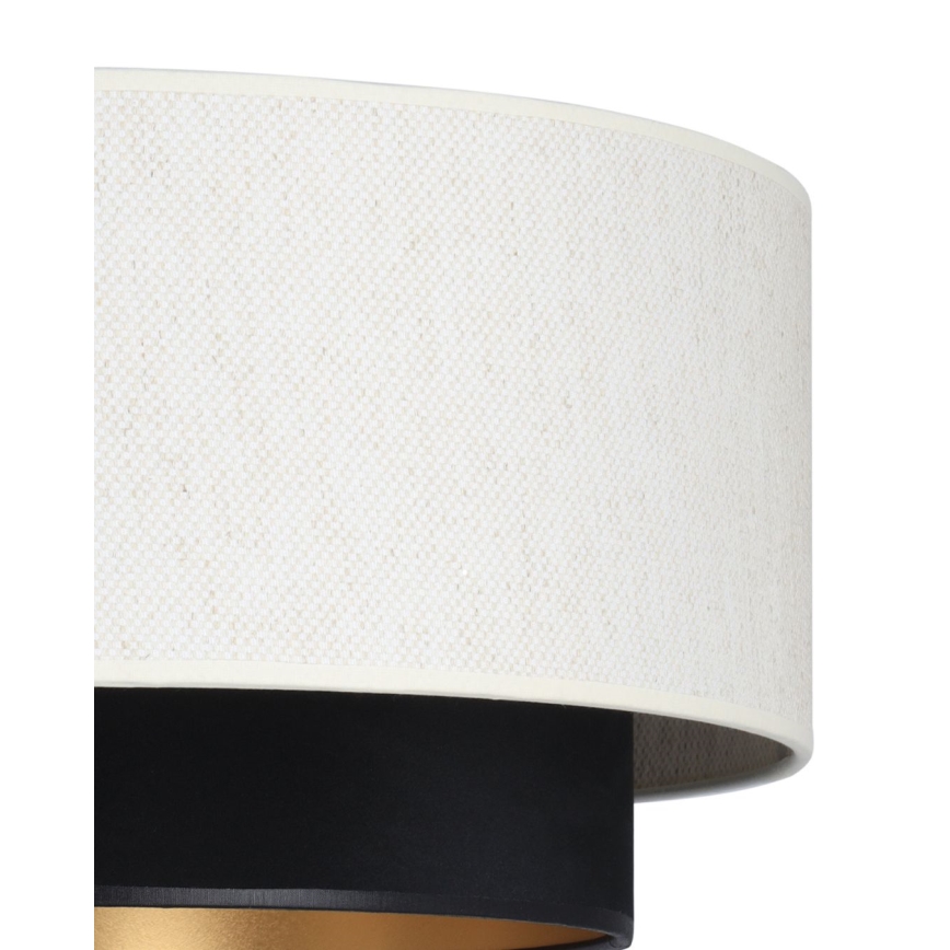 Pendel på kabel NATIA 1xE27/60W/230V Ø 45 cm hvid/sort