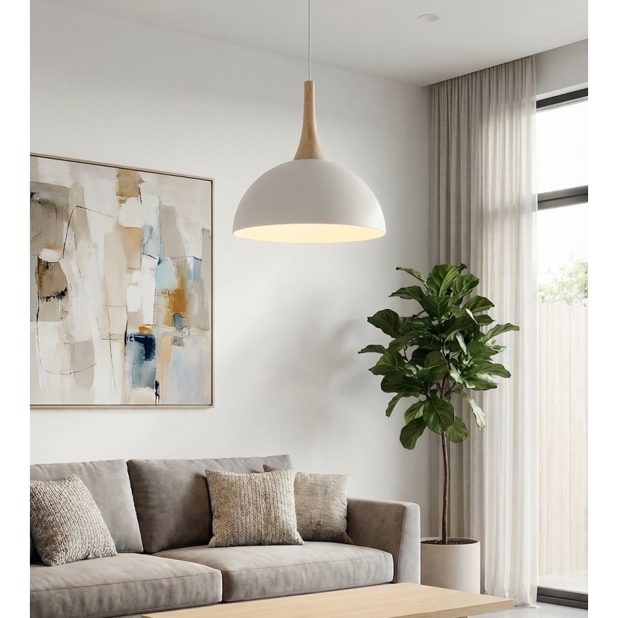 Pendel på kabel NAUTICA 1xGX53/12W/230V hvid