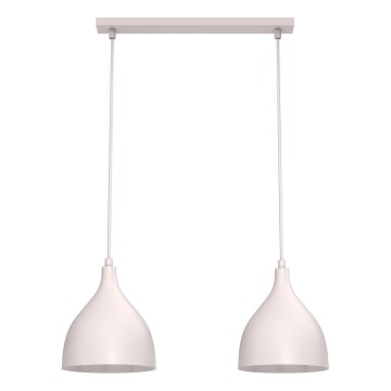 Pendel på kabel NOAK CLASSIC 2xE27/15W/230V cremefarvet