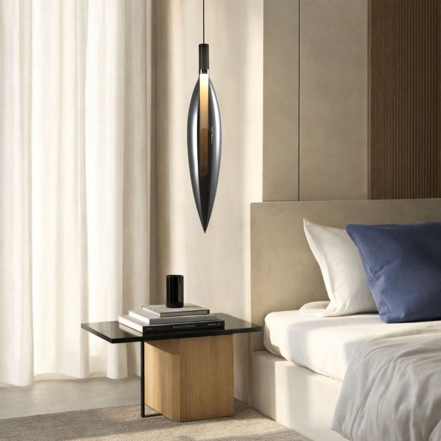 Pendel på kabel NORDIC 1xG9/5W/230V sort krom