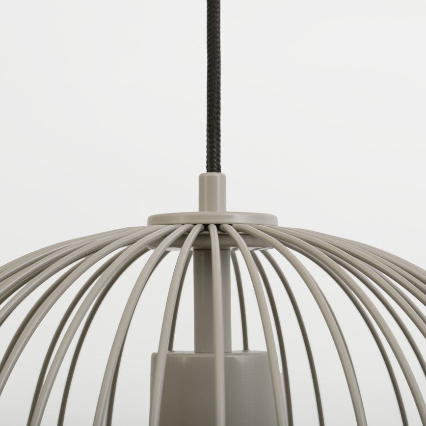 Pendel på kabel OVELLA 1xE27/15W/230V Ø34 cm beige