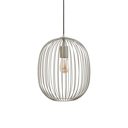 Pendel på kabel OVELLA 1xE27/15W/230V Ø34 cm beige