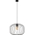 Pendel på kabel OVELLA 1xE27/15W/230V Ø46 cm sort