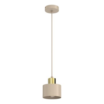 Pendel på kabel PARKLA 1xE27/15W/230V beige/guld