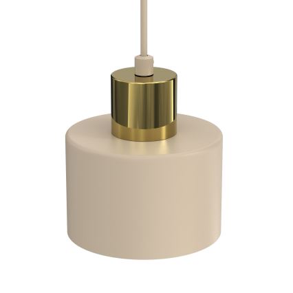 Pendel på kabel PARKLA 1xE27/15W/230V beige/guld