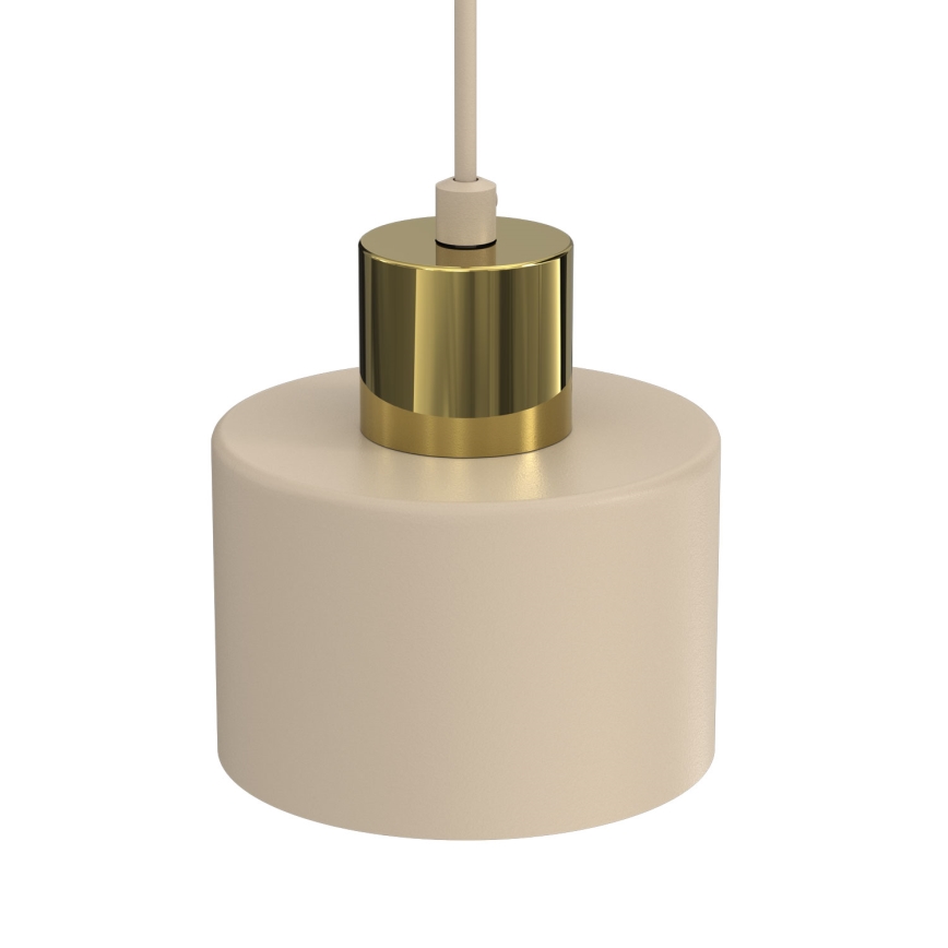 Pendel på kabel PARKLA 1xE27/15W/230V beige/guld