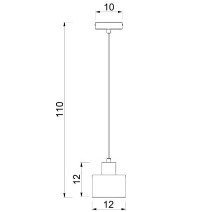 Pendel på kabel PARKLA 1xE27/15W/230V beige