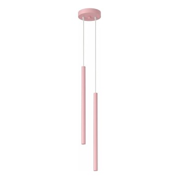 Pendel på kabel PASTELO 2xG9/8W/230V lyserød