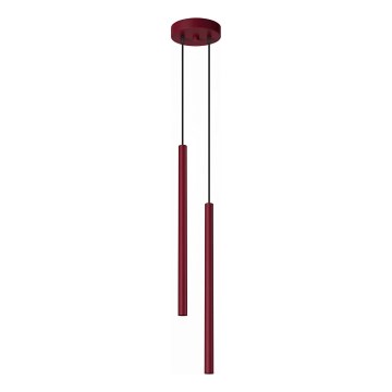 Pendel på kabel PASTELO 2xG9/8W/230V rød
