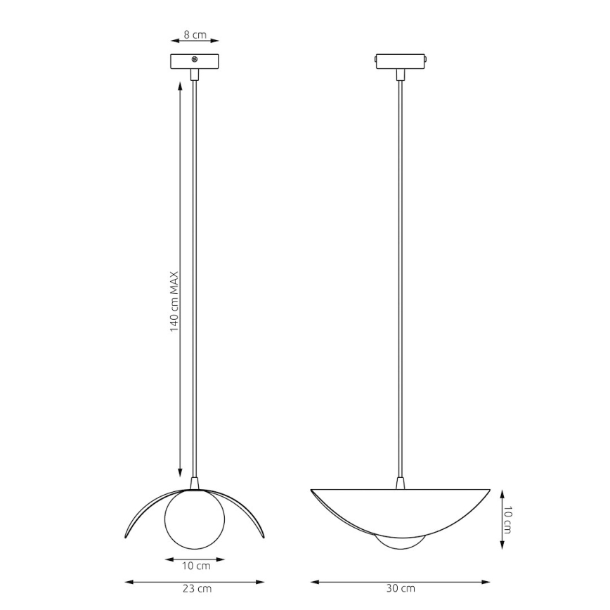 Pendel på kabel RITUAL 1xG9/8W/230V, beige